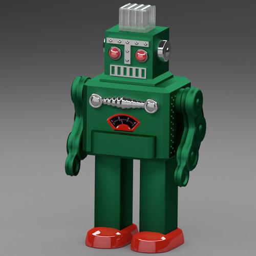 Smoking Spaceman robot toy preview image